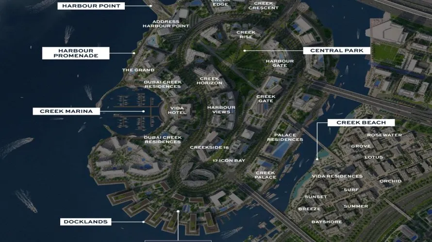 Apartamento de 3 dormitorios en Dubai Creek Harbour (The Lagoons), UAE No. 277 № 2