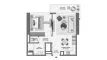 1 chambre Appartement plan d'étage «TYPE 1B», Silva by Emaar