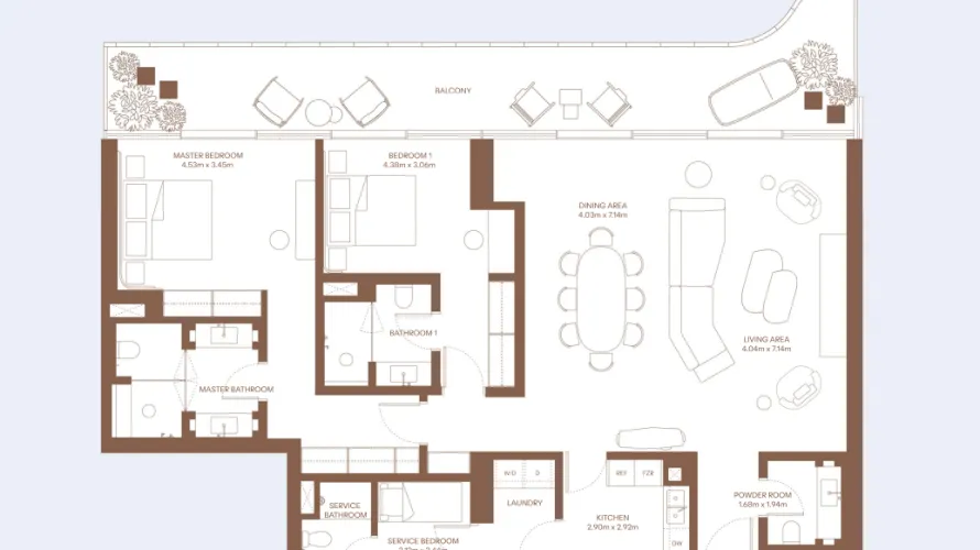 Appartement de 1 chambre à Dubai Creek Harbour, UAE No. 276 № 5