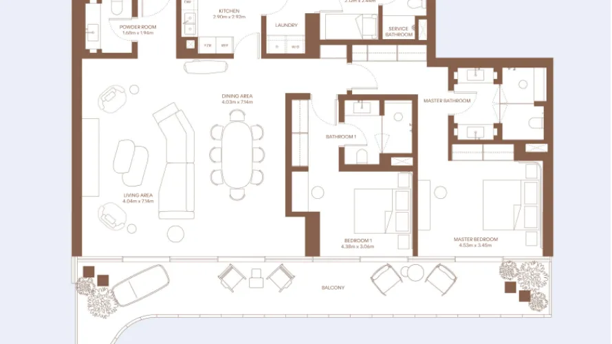 Appartement de 1 chambre à Dubai Creek Harbour, UAE No. 276 № 4