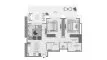 2 bedrooms Apartment floor plan «TYPE 04» in Lyvia By Palace