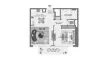 1 bedroom Apartment floor plan in Altan No. 48