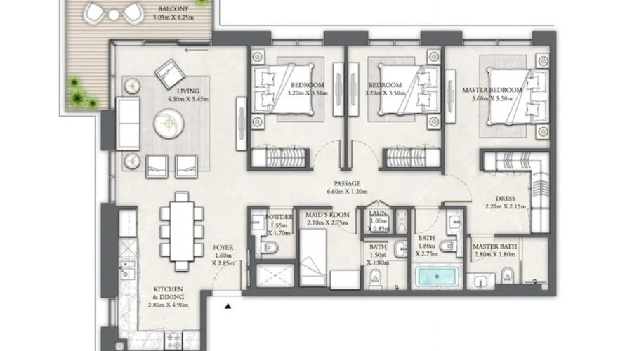 3 bedrooms apartment for sale, Dubai Creek Harbour (The Lagoons), Dubai, UAE No. 277